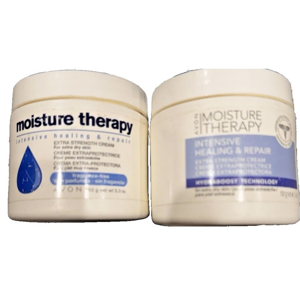2 x Avon Moisture Therapy Intensive Healing/Repair Extra Strength Cream 5.3oz - Picture 2 of 6